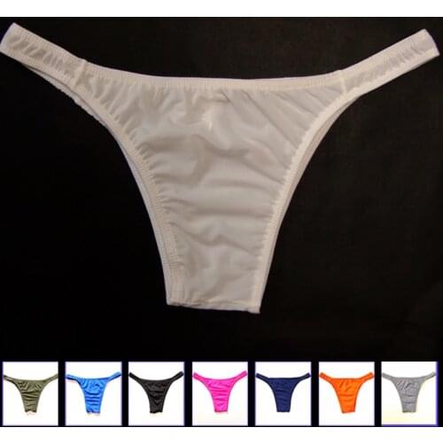 NEW Bikini Briefs Men Underwear Translucent Underwear Gay Small Briefs gay jockstrap nylon men 2019 hot sexy size M /L