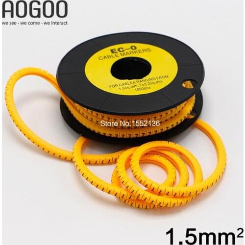 High Quaility 1Roll 1.5mm Cable Wire Markers Letter 0 to 9 Gear Type More Solid