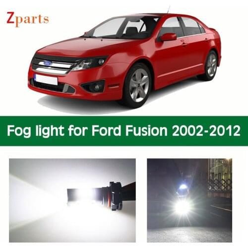 1 Pair Car LED Fog Light For Ford Fusion 2002 - 2012 Auto Foglamp Bulb White Lighting 12V 6000K Car Lamps Car Accessories