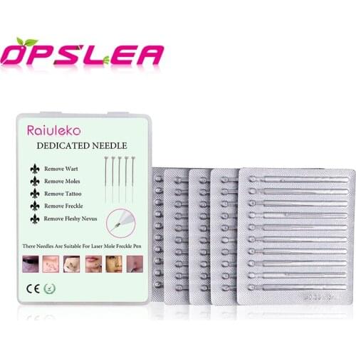 100Pcs Dedicated Fine Needles Freckle Remover Pen For Mole Tattoo Warts Tag Removal Machine Skin Beauty Device Accessories