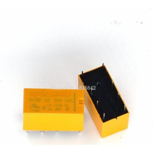 5PCS/LOT HK19F HK19F-DC24V-SHG DC24V 8 pins 2pdt DC 24V SHG Coil DPDT 8 Pin 2NO 2NC Power Relays PCB Type