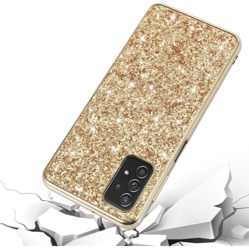 Bling Glitter Phone Case For Xiaomi Redmi Note 10 Pro Max Luxury Crystal Sequins Fundas Shockproof Back Cover