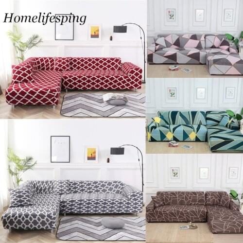 Sofa Cover for Living Room Stretch Printed Sofa Slipcover L shape Corner Sofa Covers funda sofa Elastic Couch Cover 1/2/3/4-seat