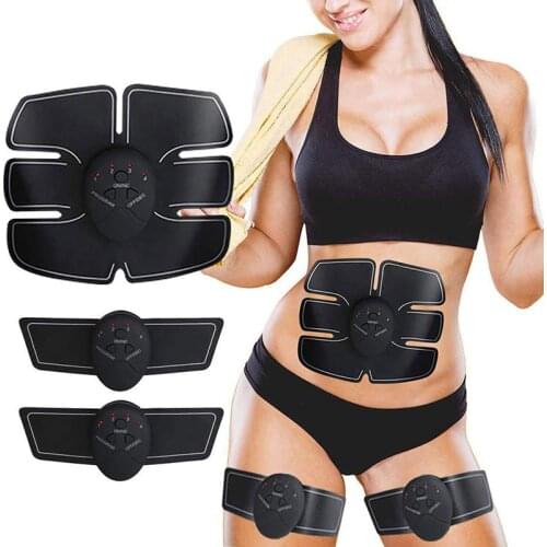 EMS Abdominal Muscle Stimulator Trainer Toner Massager ABS Home Gym Fitness Massage Equipment Training Electrostimulation