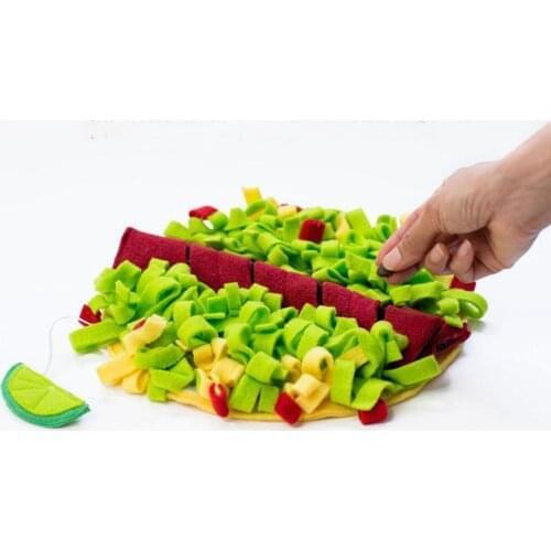 Pet Sniffing Mat Dog Puzzle Toy Dog Feeding Mat Foraging Dog Treat Dispenser Smell The Scent For Dog Stress Relief