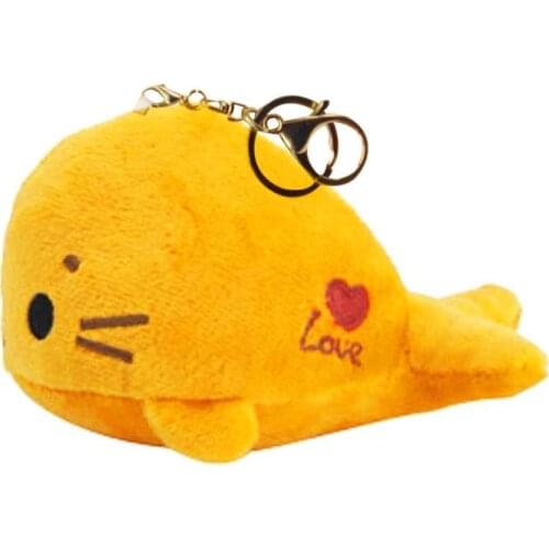 Mini Cute Cartoon Sea Lion Soft Plush Doll Hanging Toy Bag Pendant Ornaments