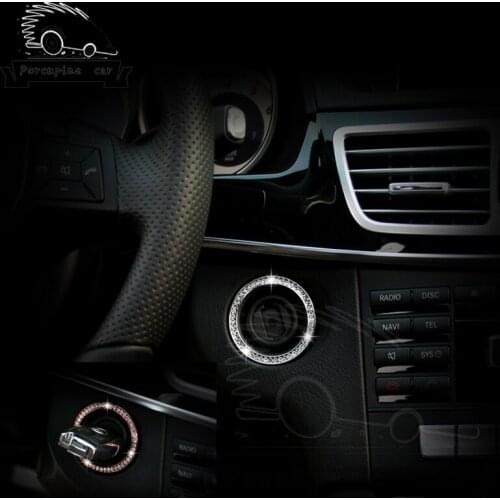 Car Ignition Engine Starter Stop Button Stickers For Mercedes GLC ML GLK CLS E C Class GLK350 ML350 Tag CL550 E350 S550