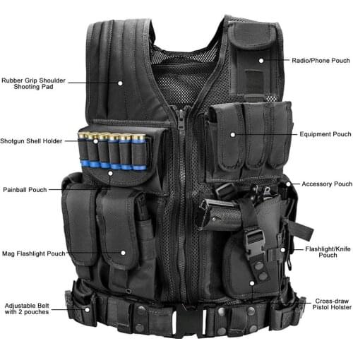 Hunting Security Clothes Swat Tactical Vest Swat Jacket Chest Rig Multi-Pocket molle Army CS Hunting Vest Camping Accessories