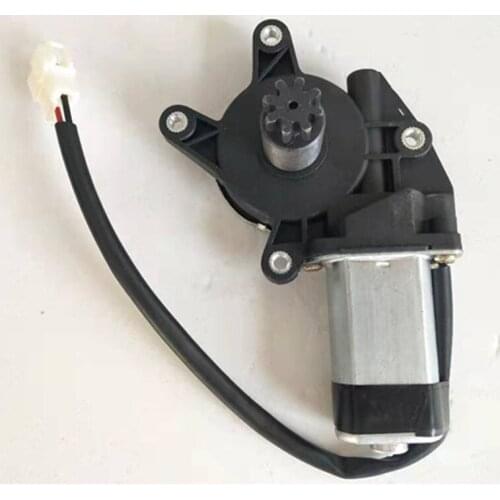 Source manufacturers supply custom lifter 12V 24V motor 4 holes 8 grar / tooth extended shaft window motor