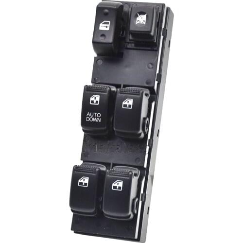 FaroeChi ABS Front Left Driver Side Electric Power Window Switch 93570-2E000 WSHY009 For Hyundai Tucson 2004-2010