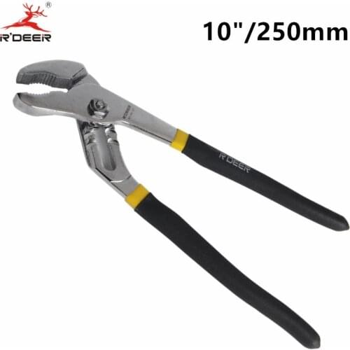 RDEER 10" 250mm Water Pump Plier Multi-Grips Adjustable Wrench Plumbing Tools CR-V Hand Tools Multi-purpose