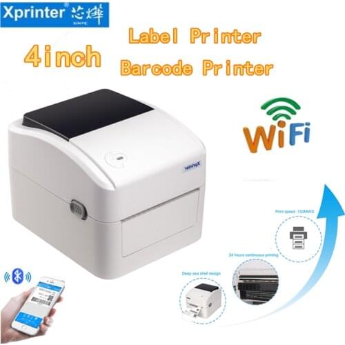 Xprinter 420B High speed 152mm/s bluetooth USB pos barcode sticker printer machine thermal 4x6 shipping label printer for mobile