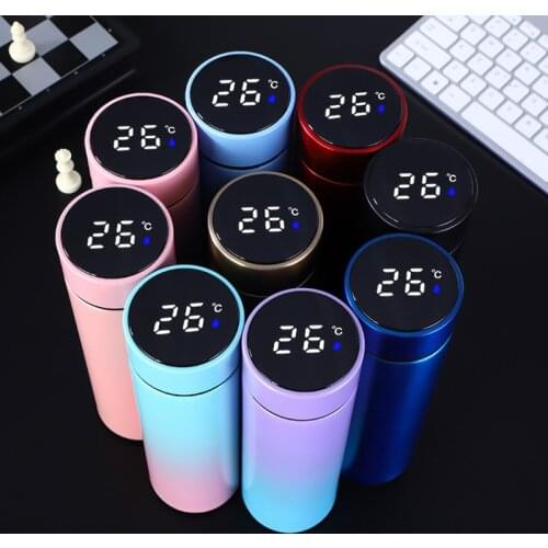 500ml Thermos Bottle Thermal Cup LED Temperature Display Vacuum Flask Stainless Steel Intelligent Thermos For Tea Coffee