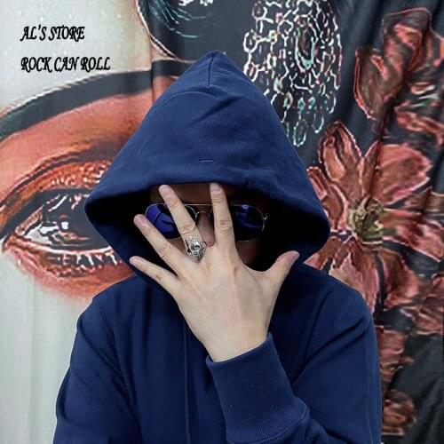 AL6260 Buy 1 & Get 2 RockCanRoll Super Quality Heavy Thick Long Sleeve Pullover Mans Cozy Flexible 400g 14.1oz Cotton Hoodie