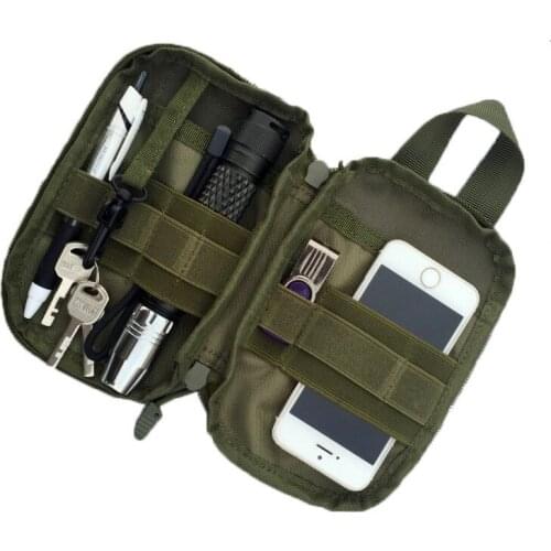 B09 Military tactical multi-function outdoor CS equipment accessories bag/EDC camouflage small purse/molle tactical add-on pag