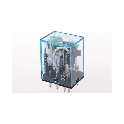 1set Base+ coil power relay 8pin 2NO 2NC HH52P-L led lamp 5A AC24V