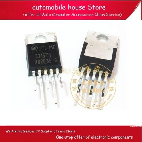 10pcs/lot MC33167T MC33167 TO220-5 MC33167TVG 33167T power switching regulator 5A straight plug TO-220 MC33167TG