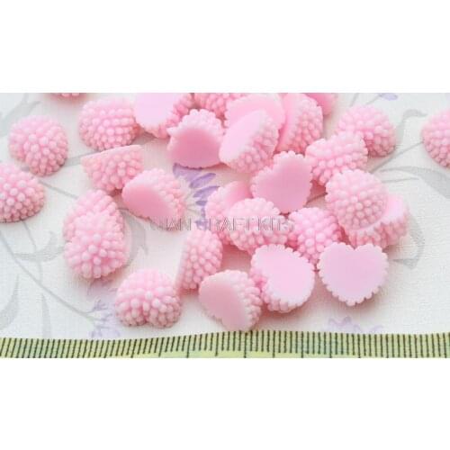 250pcs mix color lovely mix colors kawaii heart dotted gem resin rhinestone flatback scrapbooking Cabochons DIY jewelry
