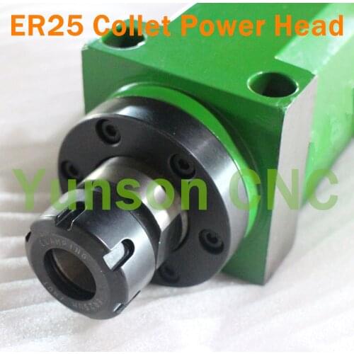 ER25 Collet Chuck 1500W 1.5KW 2hp Power Head Power Unit Max. 3000rpm. Machine Tool Spindle for Drilling