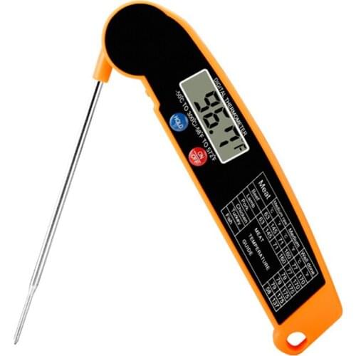 Digital Kitchen Food Thermometer Meat Water Milk BBQ Digital Food Thermometer Folding Probe Cooking Thermometer