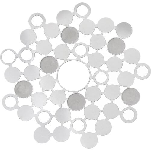 DoreenBeads Filigree Stainless Steel Embellishments Findings Irregular Silver Color 4.1cm(1 5/8") x 4.1cm(1 5/8"), 1 Piece