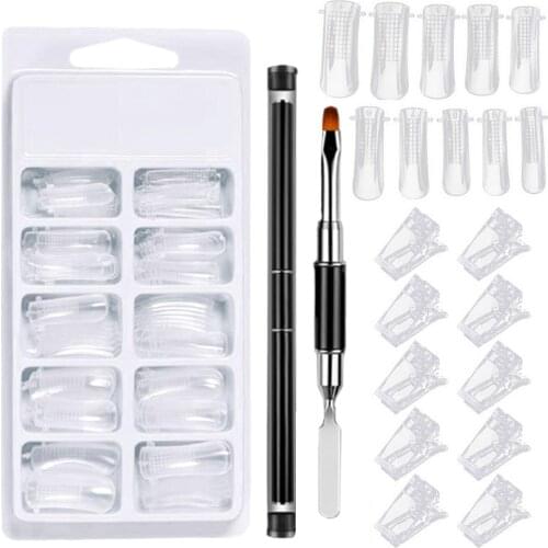 Fixation Clamp Women Nail Art Design Plastic Extension Tools Kit for Daily Use DIY