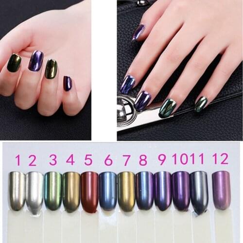 Hot Sale 3g Mirror Effect Powder For Nails Shining Magic Chrome Pigment Nail Glitter