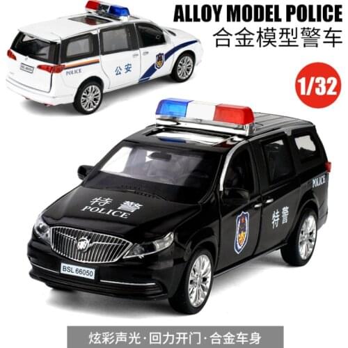 GL8 alloy sound and light return force six open childrens toys childrens simulation toys Christmas and new years gifts