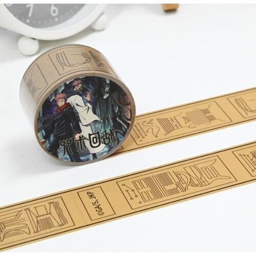 Anime Jujutsu Kaisen Ryomen Sukuna DIY Masking Adhesive Tape Paper Packaging Tape Cartoon Sticker Stationery Gift Cosplay Prop