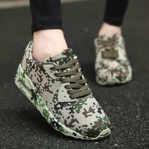 Air Mesh sneakers female couple Breathable Camouflage Spring Autumn Walking male Shoes Men Women zapatos de hombre Army Green