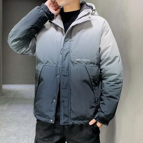 Mens winter jacket 2020 new trend handsome Round neck thicke fashion coat for men