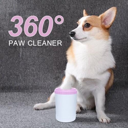 Pet Cats Cleaner Dogs Foot Clean Cup Soft Silicone Combs Portable Outdoor Pet towel Foot Washer Paw Clean Brush Washing Tool
