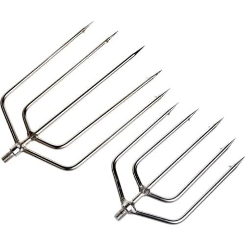 Stainless Steel Prong Harpoon Fish Fork Fishing Ice Breaker AccessoryTackleTool