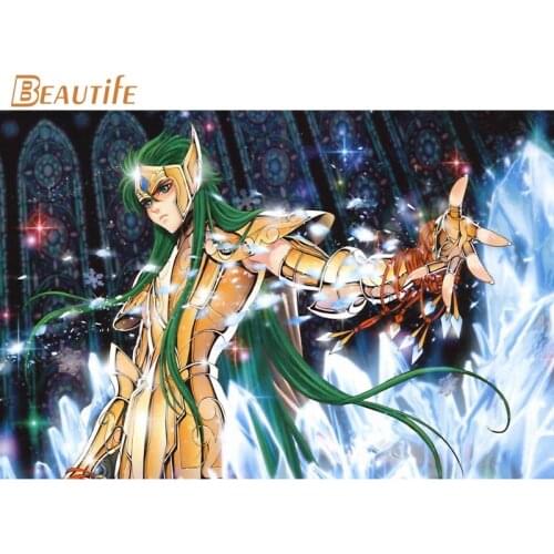 New Arrival Saint Seiya Poster Cloth Silk Poster Home Decoration Wall Art Fabric Poster Print 30x45cm,40X60cm.50X75cm,60X90cm