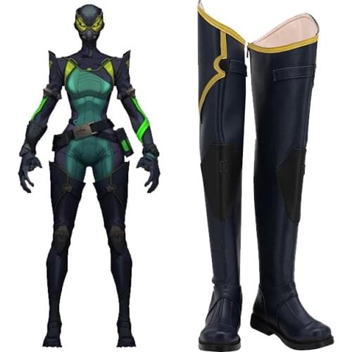 Viper Cosplay Valorant Boots Shoes Cosplay Prop Shoes Halloween Custom Made