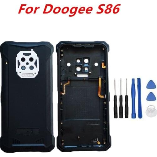 For DOOGEE S86 6.09inch Original New Durable Protective Housings Battery Case Bumper Back Cover Replacement