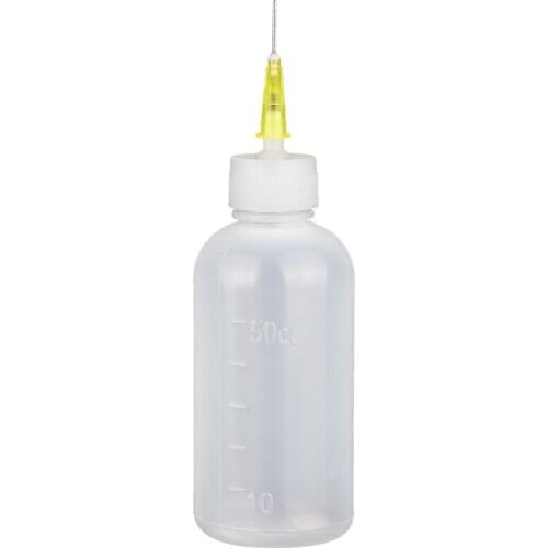 50ml Needle Tip Plastic Rosin Bottle Cleaning Liquid Flux Alcohol Oil Dispenser Plastic Hand Bottle Cleaner DIY Repair