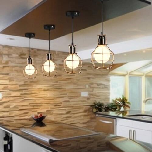 Pendant Lights Birdcage Iron Modern Chandelier For The Childrens Room Hallway Entrance Aisle Porch Suit For E27 Bulbs Wall Lamp