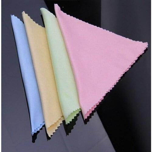 10Pcs Glasses Cleaner Wiping Cloth Sunglasses Microfiber Cleaning Towel For Eyeglass Camera Computer Random Color