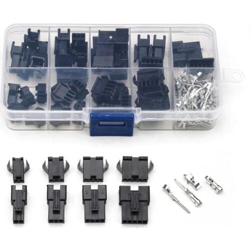 200PCS 2.54mm Dupont Terminal Male/Female Pin Way Cable Plug 2/3/4/5 Pin Electrical Pin Jumper Header Housing Wire Connector Kit