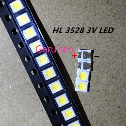 HONGLI TRONIC DOUBLE CHIPS LED Backlight 1210 3528 2835 1W 3V 100LM Cool white LCD Backlight for TV TV Application/ 100pcs