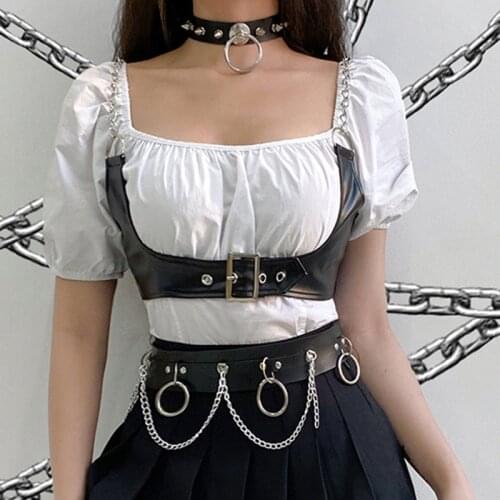 Tank Clothing Accessories Mall Goth Vintage Summer Aesthetic Y2k Women Blouse Baby Tee Cyber 2021 Crop Top Corset Sexy Bustier