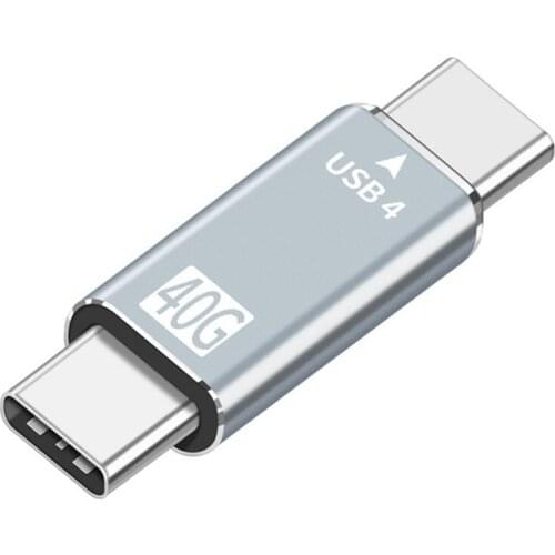 Type-C to Type-C USB 4.0 High-Speed Transmission 40Gbps C to C Adapter Aluminum Alloy Shell