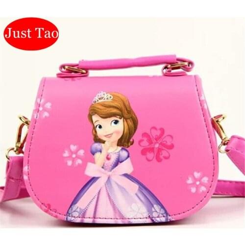 Just Tao! Childrens pu leather totes girls small handbags for party prescool girls mini shoulder bags cartoon Purse Kids JT050