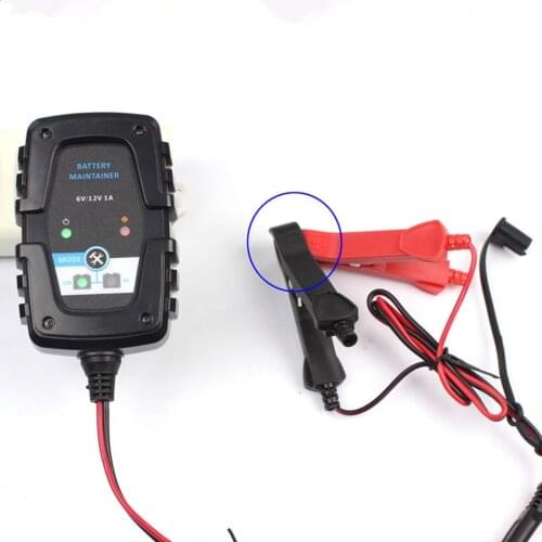 Smart Lead-acid Battery Charger Motorcycle Car AGM SAE Cable 6V12V 1A For SLA,AGM,GEL,VRLA