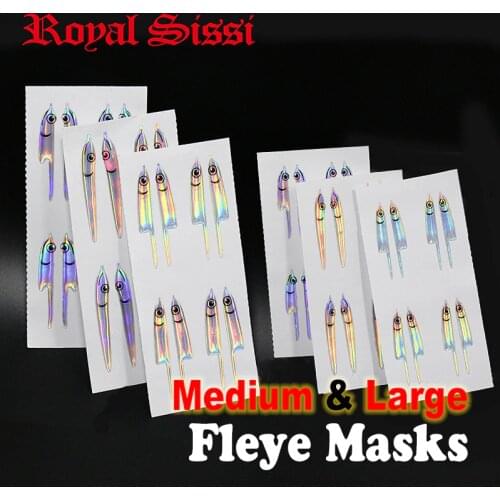 Royal Sissi 48pairs set fly fishing baitfish vinyl masks medium/large size realistic streamer fly shoulders fly tying materials