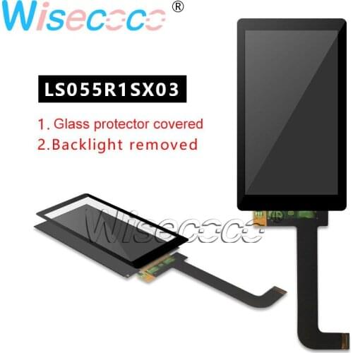 Wisecoco 5.5 Inch 2K LCD Display LS055R1SX03 Removed Backlight + Glass Protector for WANHAO D7 3d Printer Projector Parts