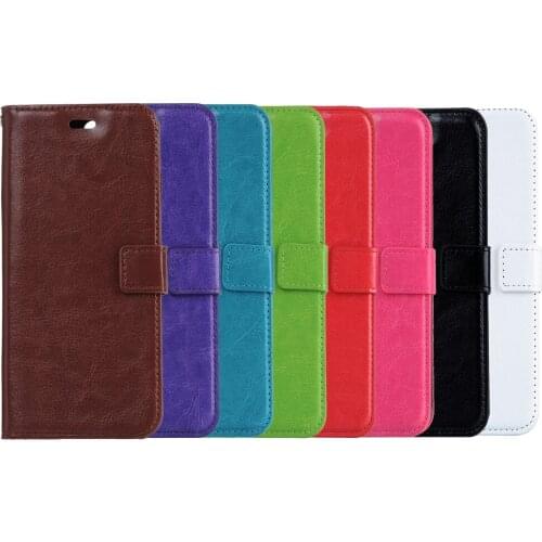 100pcs/lot For Nokia 9 Crazy Horse Stand Leather PU+TPU Cover Case With Card slot For Nokia 6 2018/ For Nokia 7 Plus