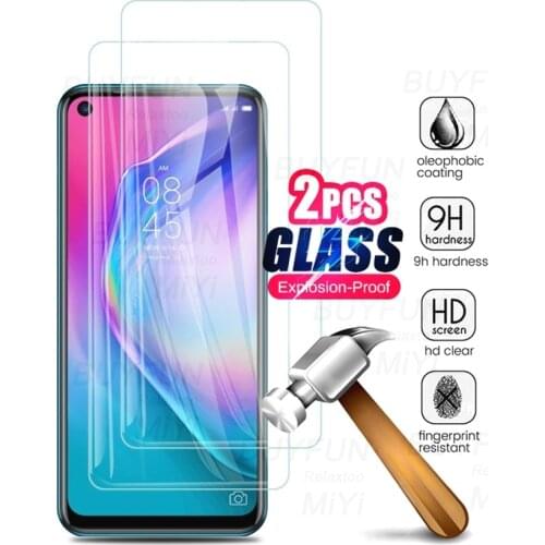 2PCS 0.26MM 9H Protective Glass For Tecno Camon 15 Air Pro Camon15 15Air 15Pro 2020 Full Cover Screen Protectors Film 2.5D Guard