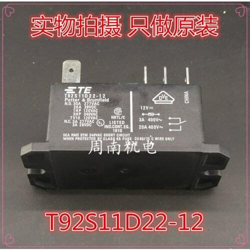 2Pcs/Lot Relay T92S11D22-12 30A 12V 8Pin New And Original